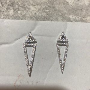 Adornia Swarovski Crystal Accented Earrings NWOT